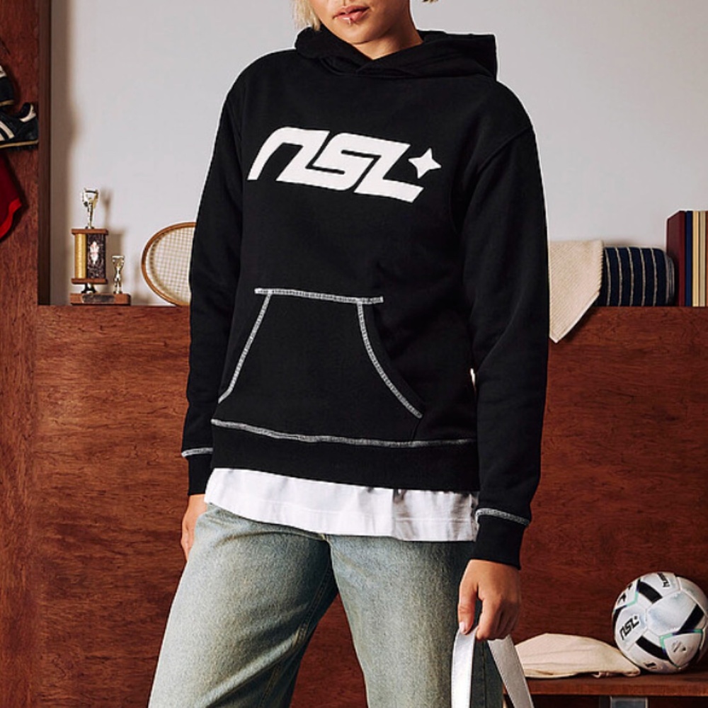 Peau de Loup NSL black and white classic Leaguewear™ hoodie NWT